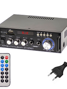 Усилитель звука двухканальный с Bluetooth, FM Орбита OT-SPA01