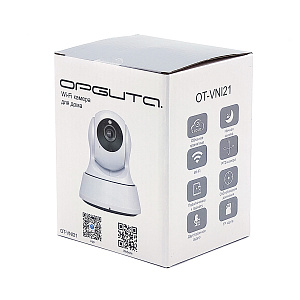 Орбита OT-VNI21 Белая видеокамера IP-WI-FI (1920*1080, 2Mpix, 3,6мм, пластик)