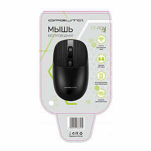 Орбита OT-PCM72 Черная мышь беспроводная (USB, 2.4ГГц, 1АА, 10м)