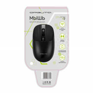 Орбита OT-PCM72 Черная мышь беспроводная (USB, 2.4ГГц, 1АА, 10м)