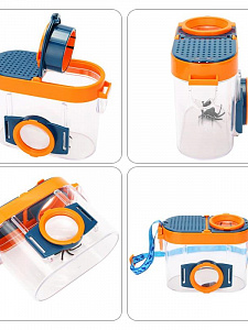 Банка для насекомых с лупой и пинцетом Орбита OT-INL80