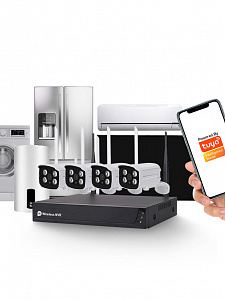 Комплект видеонаблюдения 4 камеры Wi-Fi 2MP Орбита OT-VNK04