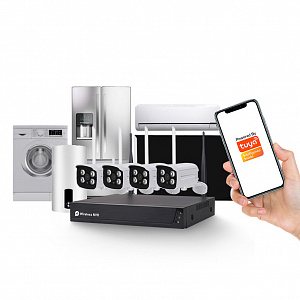 Комплект видеонаблюдения 4 камеры Wi-Fi 2MP Орбита OT-VNK04