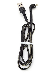 Орбита OT-SMI25 Черный кабель USB 2.4A (iOS Lightning) 1м