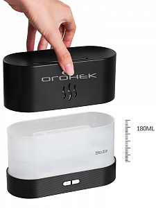 Огонек OG-HOM06 Черный увлажнитель воздуха (180мл,USB,RGB)