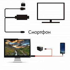 Орбита OT-AVW49 кабель (штекер HDMI - штекер TYPE-C) 2м